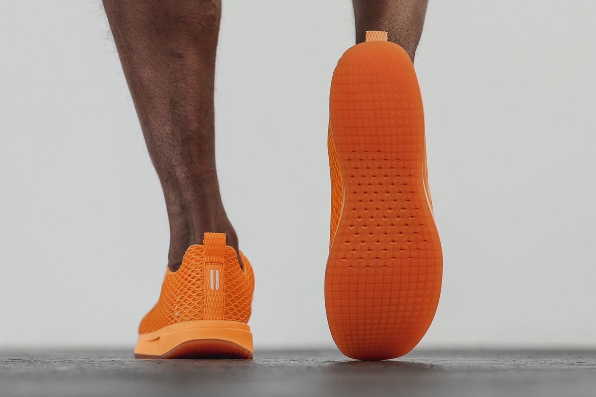 Chaussures Running Nobull Neon Mesh Runner Homme Orange | OB8960432