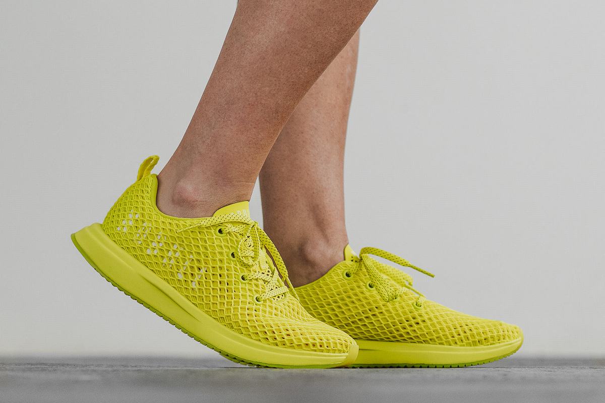 Chaussures Running Nobull Neon Mesh Runner Femme Vert Clair | OG0192586