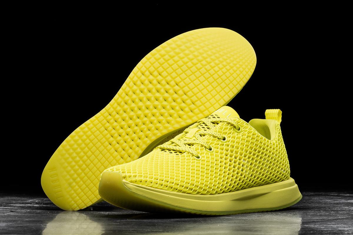 Chaussures Running Nobull Neon Mesh Runner Femme Vert Clair | OG0192586