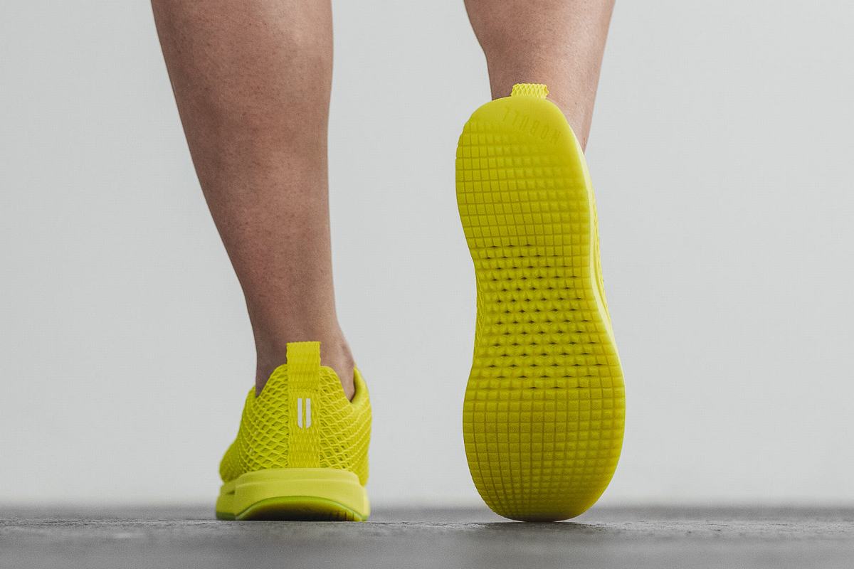 Chaussures Running Nobull Neon Mesh Runner Femme Vert Clair | OG0192586