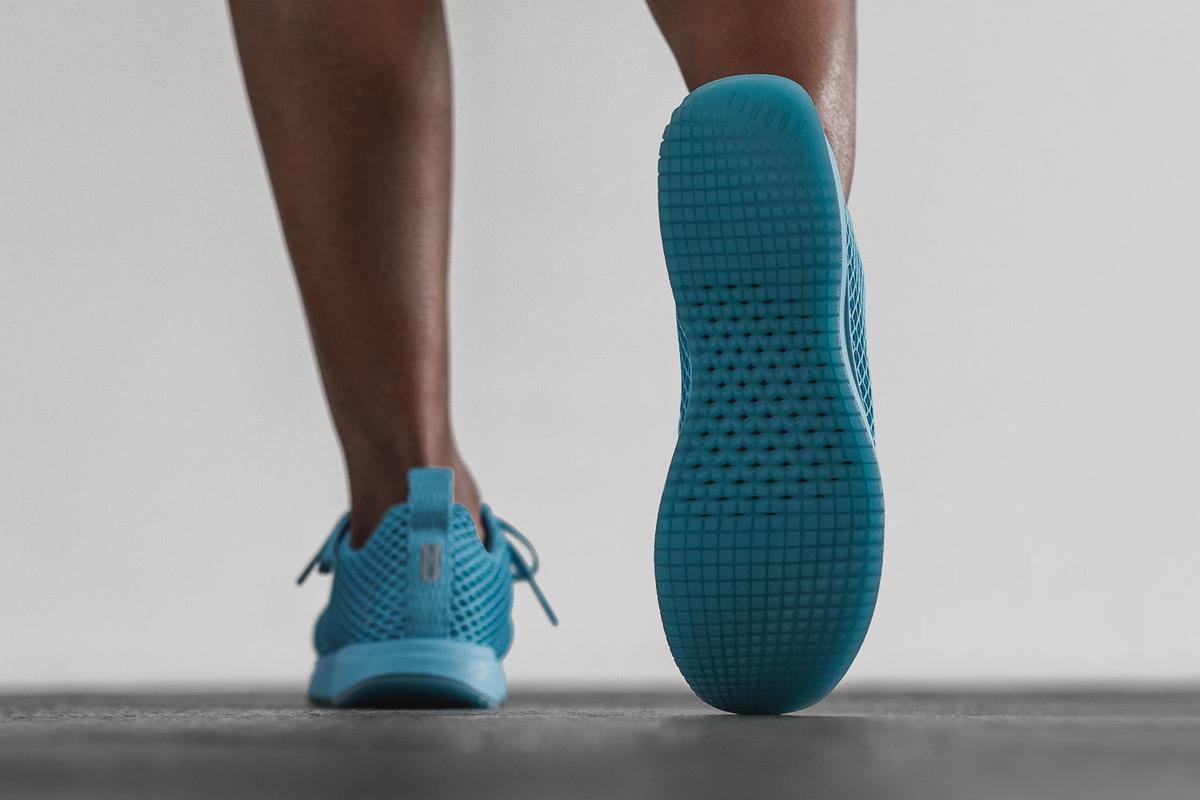 Chaussures Running Nobull Neon Mesh Runner Femme Bleu | XD9132864