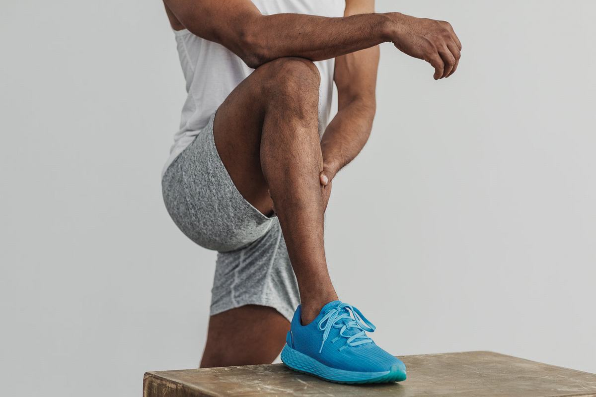 Chaussures Running Nobull Neon Ripstop Runner Homme Bleu | EL5960831