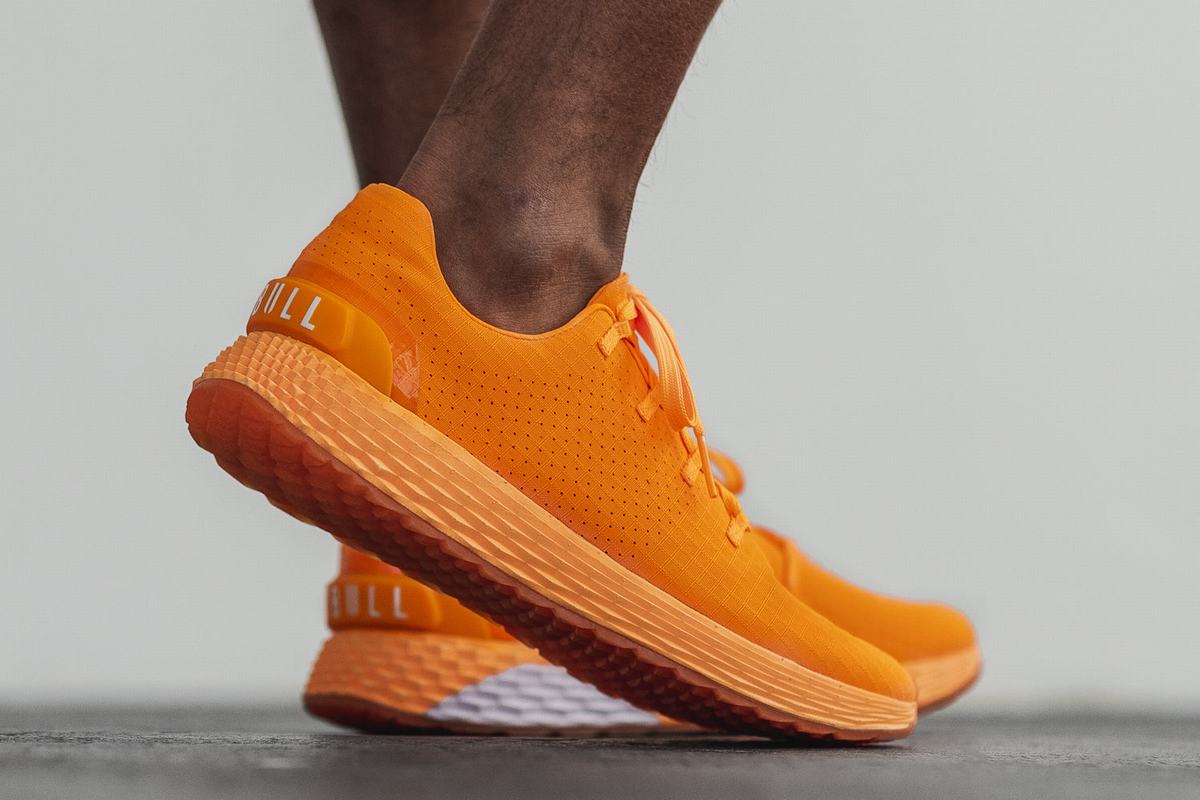 Chaussures Running Nobull Neon Ripstop Runner Homme Orange | LH2461078