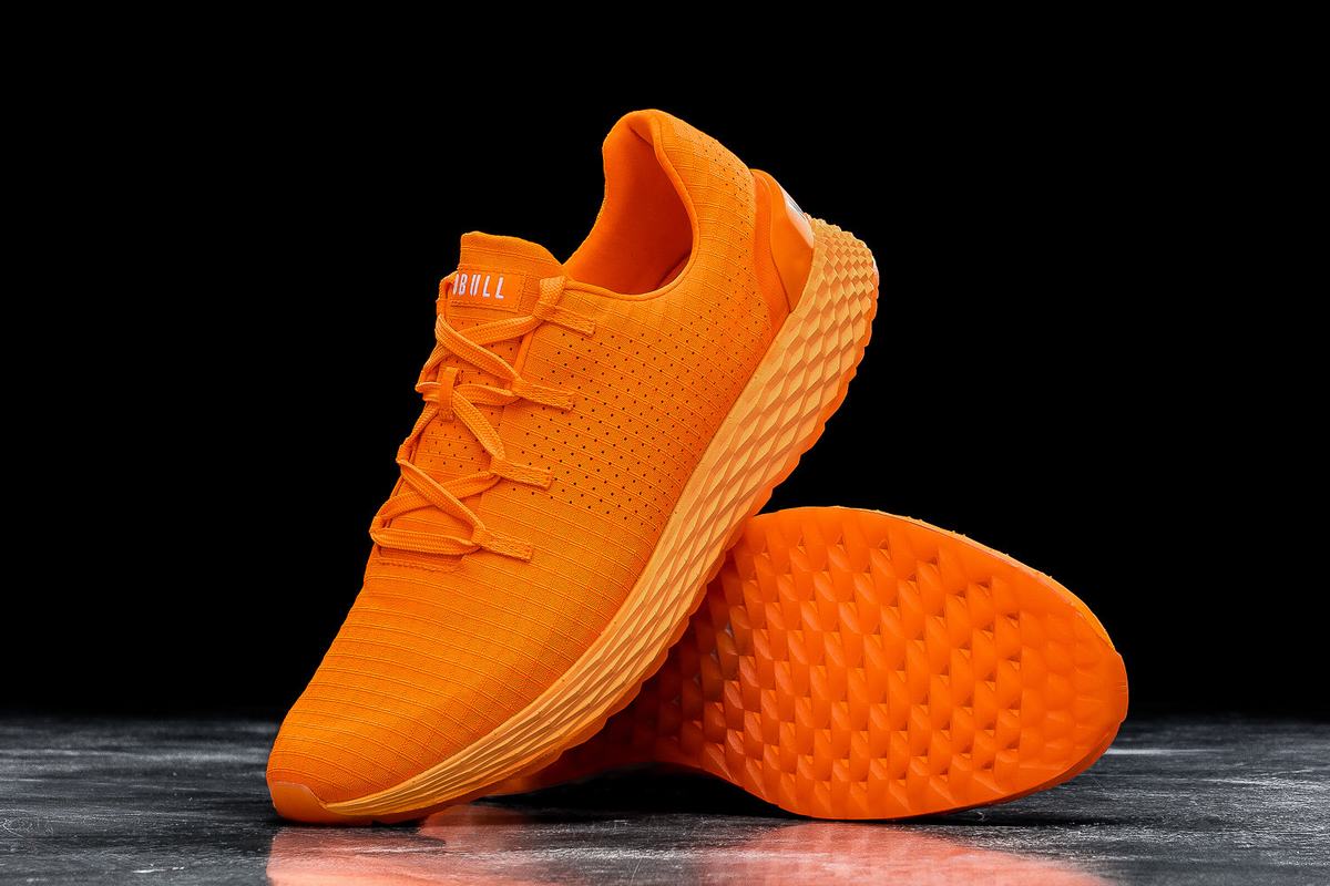 Chaussures Running Nobull Neon Ripstop Runner Homme Orange | LH2461078