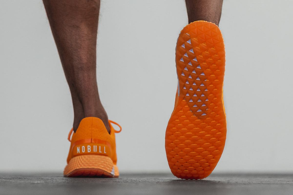 Chaussures Running Nobull Neon Ripstop Runner Homme Orange | LH2461078