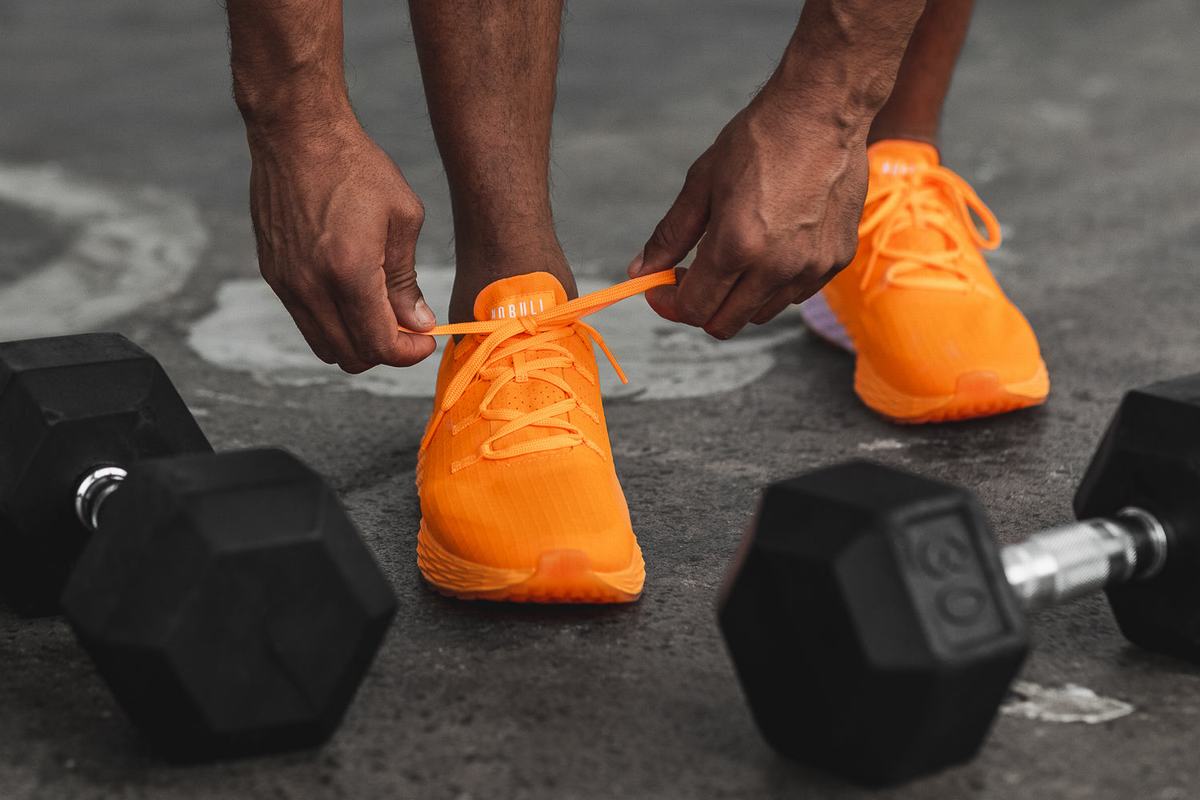 Chaussures Running Nobull Neon Ripstop Runner Homme Orange | LH2461078