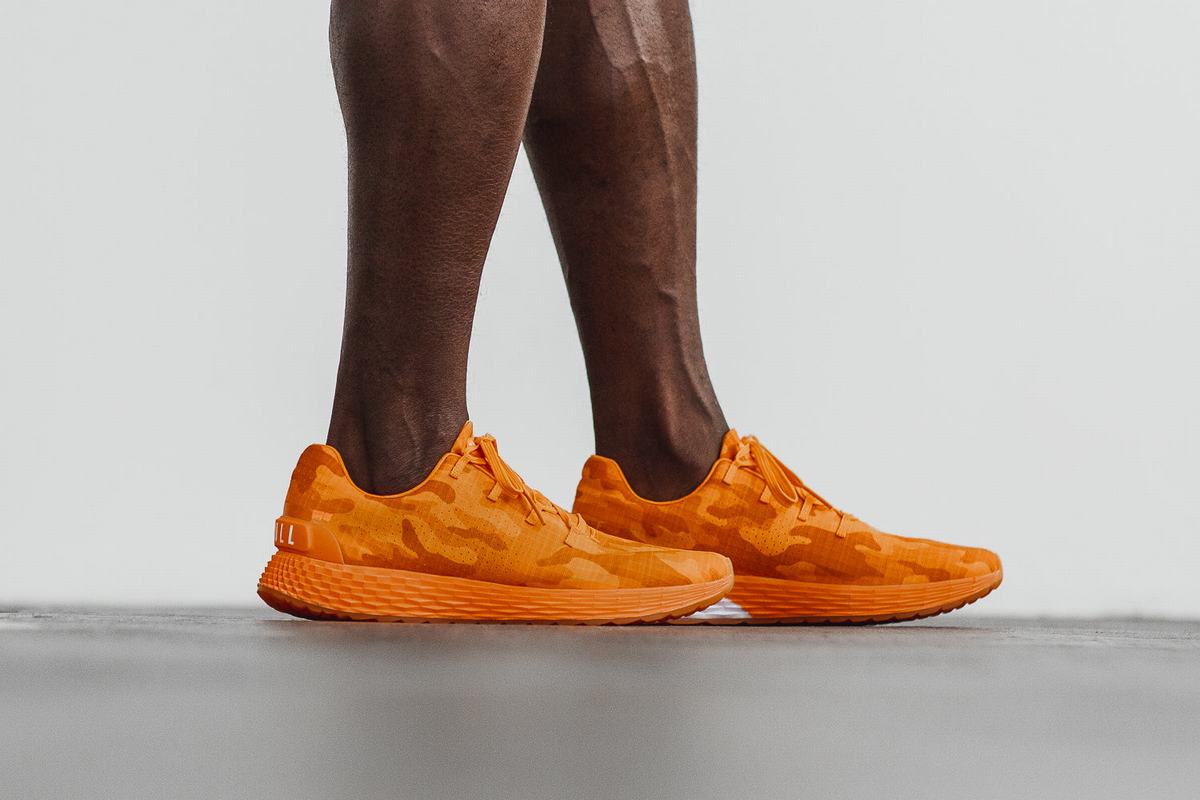 Chaussures Running Nobull Neon Ripstop Runner Homme Orange Camouflage | MP6491328