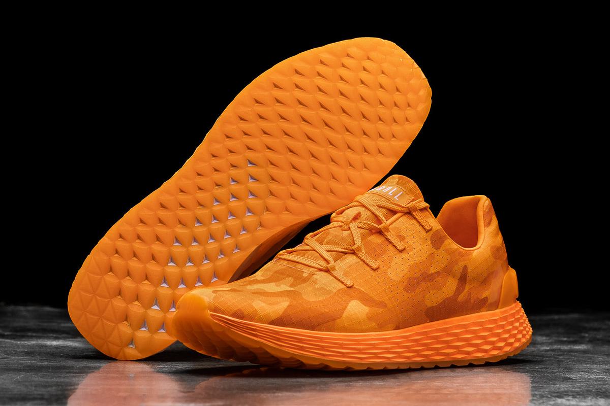 Chaussures Running Nobull Neon Ripstop Runner Homme Orange Camouflage | MP6491328