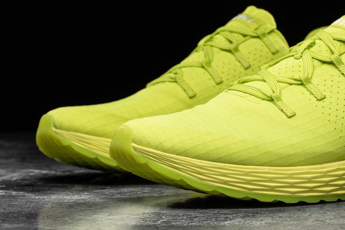 Chaussures Running Nobull Neon Ripstop Runner Femme Vert Clair | OI0163487