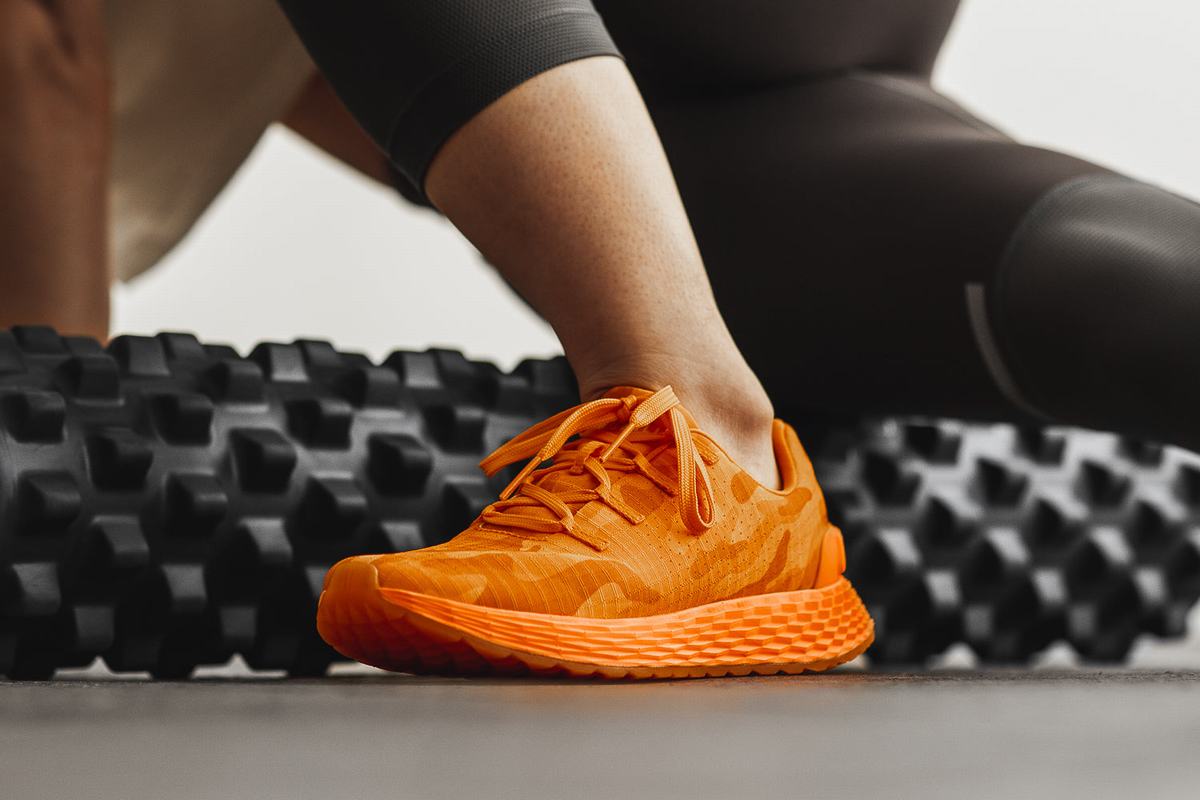 Chaussures Running Nobull Neon Ripstop Runner Femme Orange Camouflage | PQ0172356