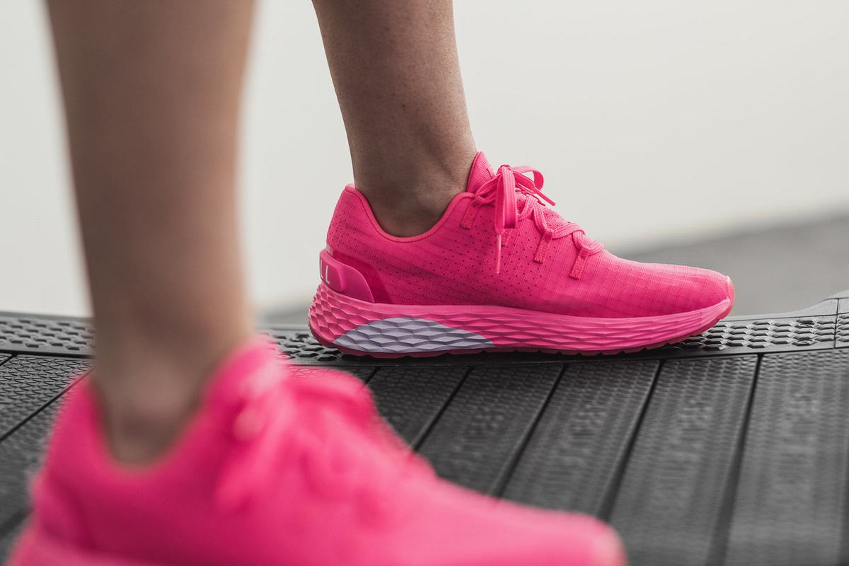 Chaussures Running Nobull Neon Ripstop Runner Femme Rose | UJ0421538