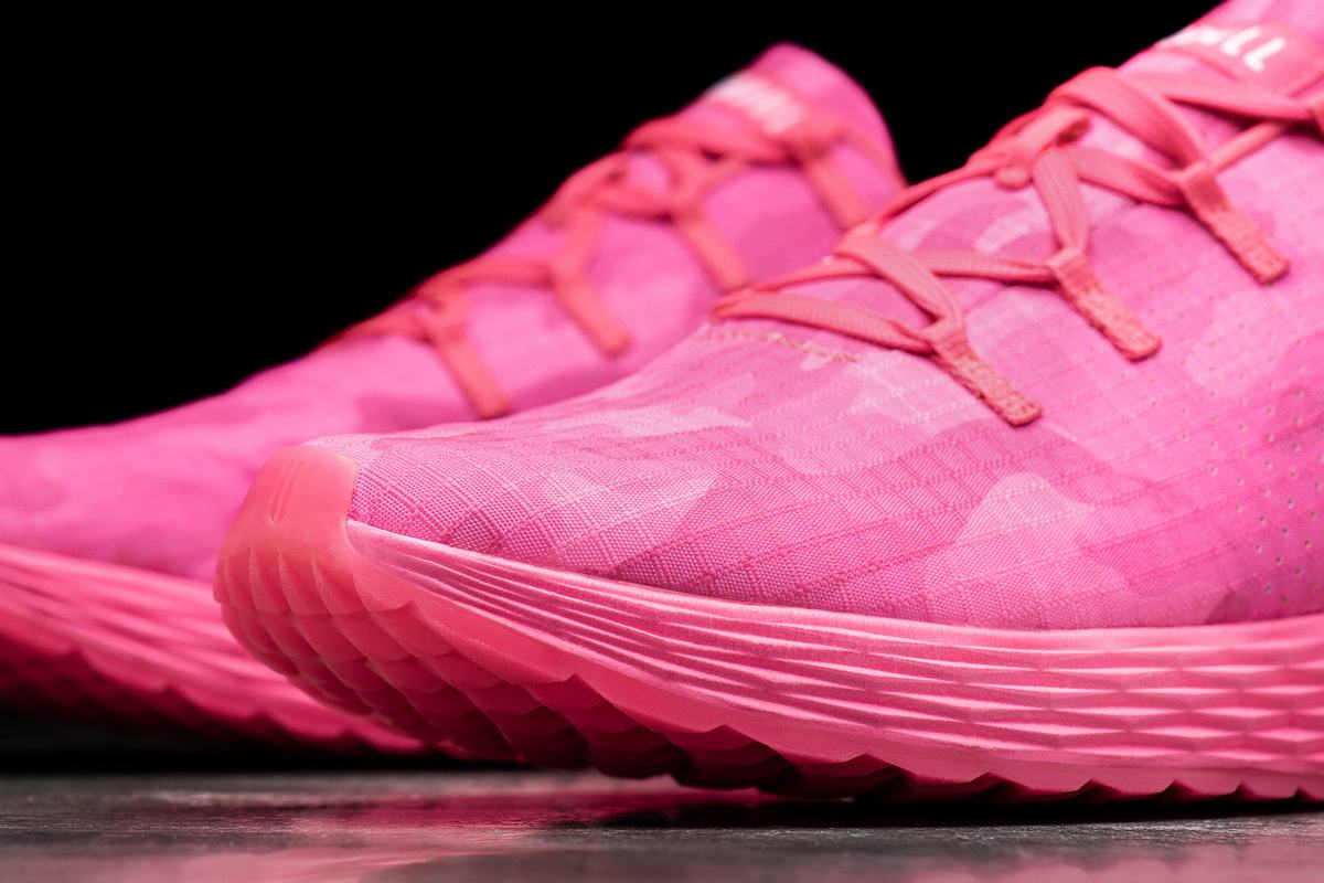 Chaussures Running Nobull Neon Ripstop Runner Femme Rose Camouflage | YL3127465