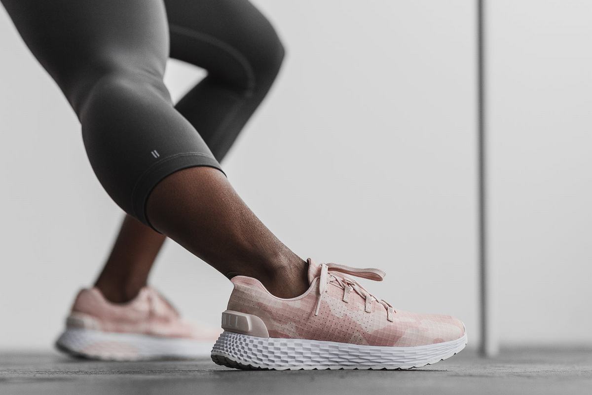 Chaussures Running Nobull Ripstop Runner Femme Rose Camouflage | CB0526193