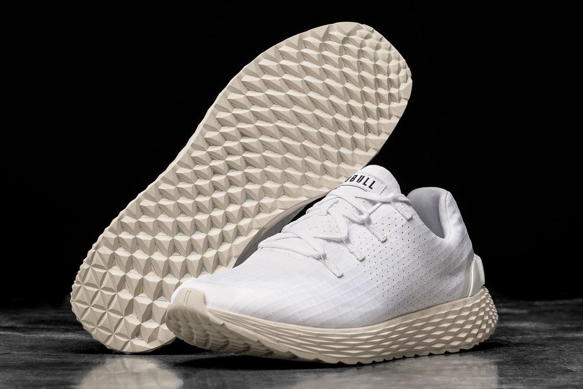 Chaussures Running Nobull Ripstop Runner Homme Blanche | FK4893072
