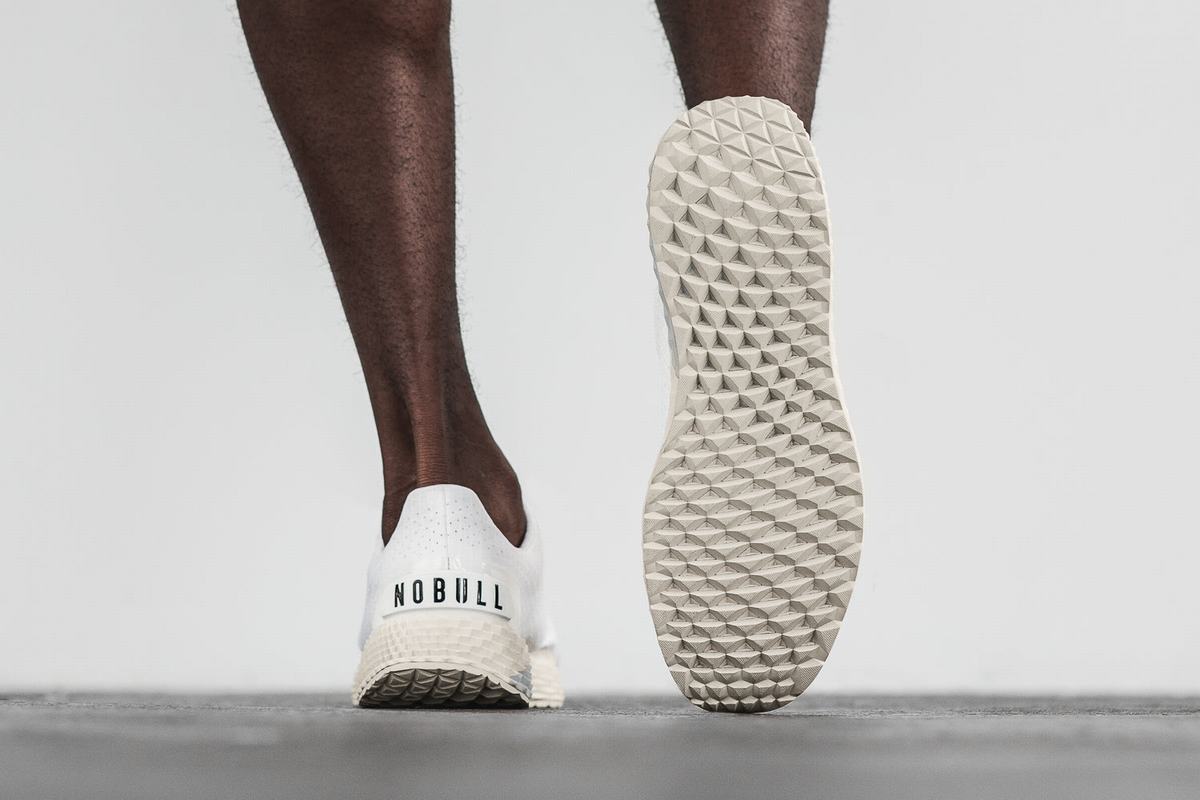 Chaussures Running Nobull Ripstop Runner Homme Blanche | FK4893072