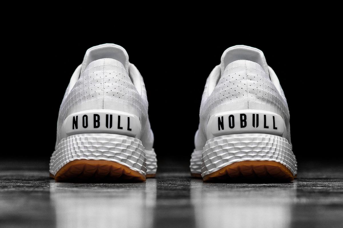 Chaussures Running Nobull Ripstop Runner Femme Blanche | KG4023569