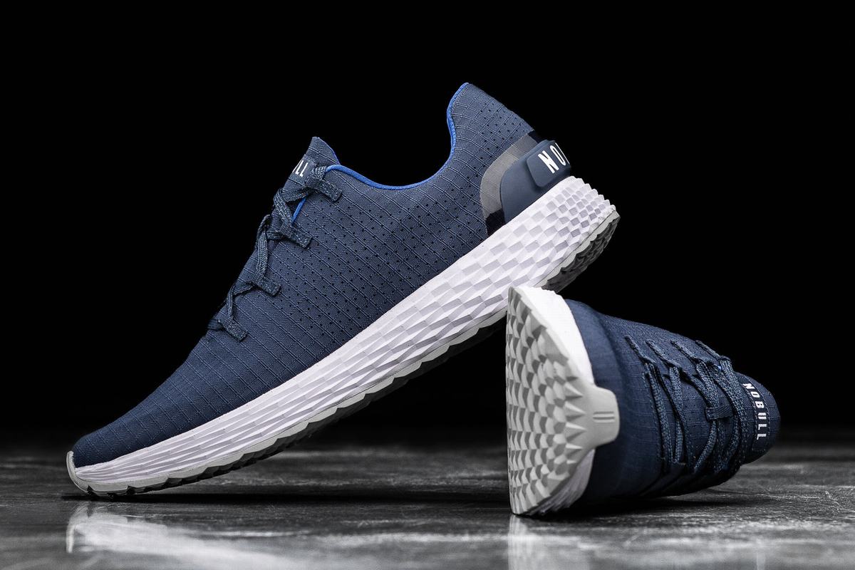 Chaussures Running Nobull Ripstop Runner Homme Bleu Marine | NC2714938