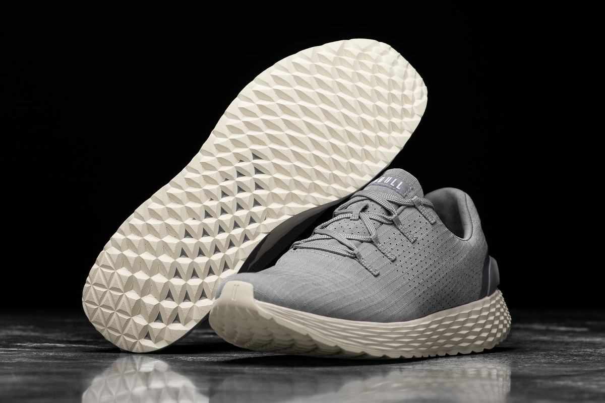Chaussures Running Nobull Ripstop Runner Homme Blanche | OD1238406