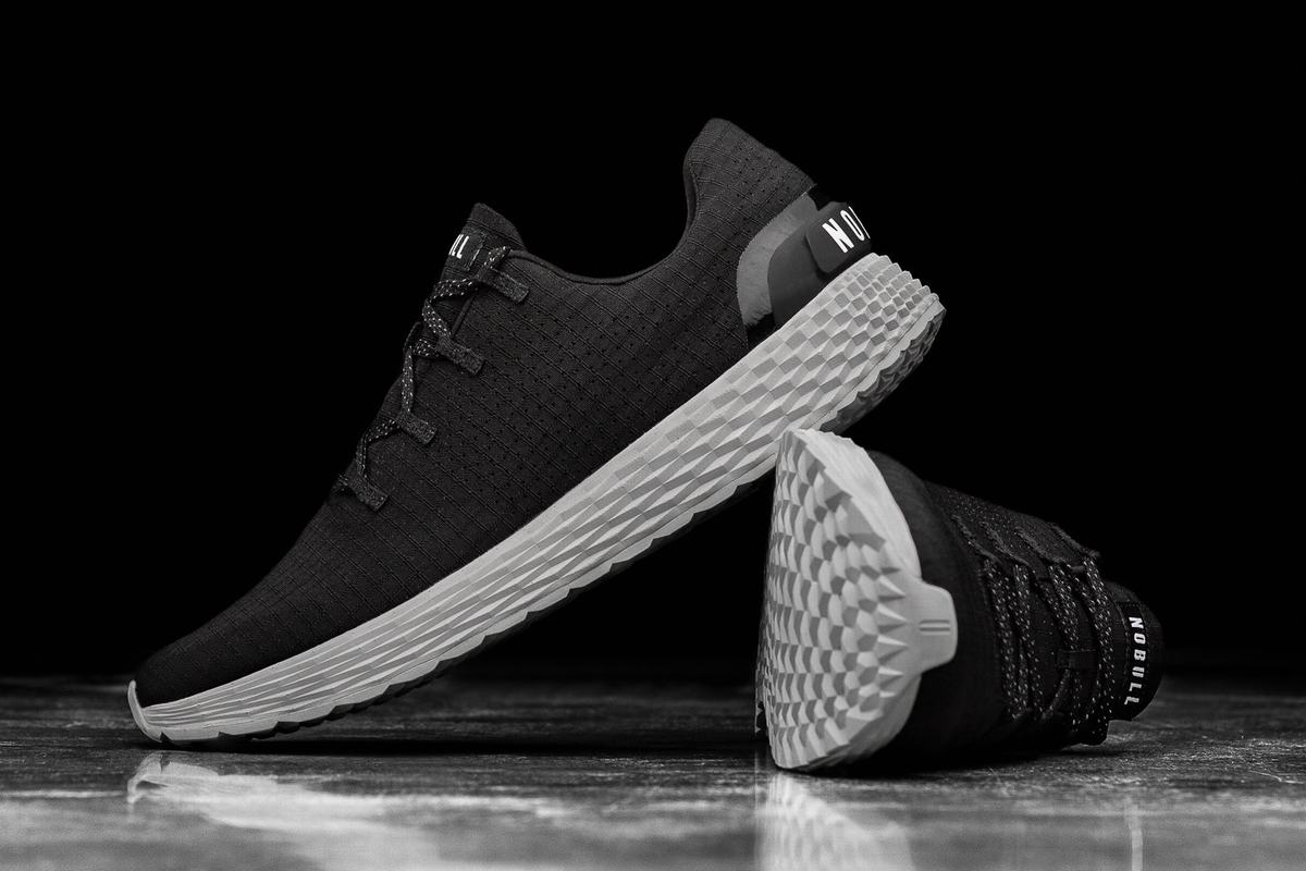 Chaussures Running Nobull Ripstop Runner Homme Noir Grise | PK0124857