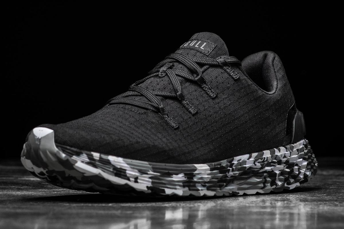 Chaussures Running Nobull Ripstop Runner Homme Noir Grise | SD7865390