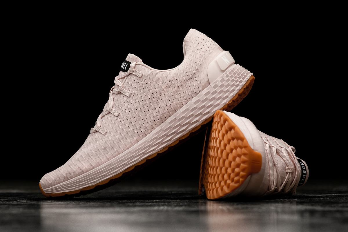 Chaussures Running Nobull Ripstop Runner Homme Rose | SP5386219