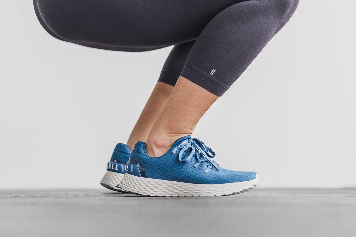 Chaussures Running Nobull Ripstop Runner Femme Azur Blanche | SZ5312684