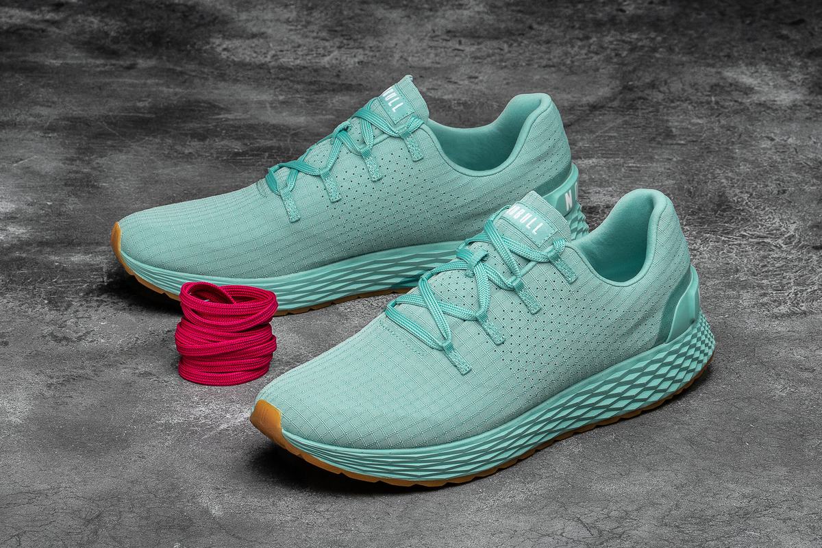 Chaussures Running Nobull Ripstop Runner Homme Turquoise | TJ2984356