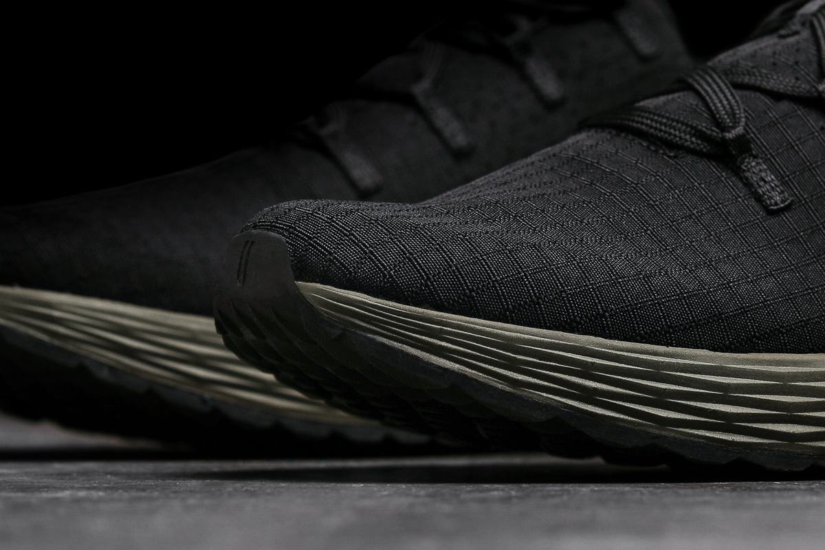 Chaussures Running Nobull Ripstop Runner Homme Noir Vert Foncé | VA8746953