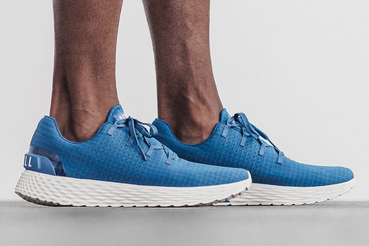 Chaussures Running Nobull Ripstop Runner Homme Azur Blanche | VS0168329