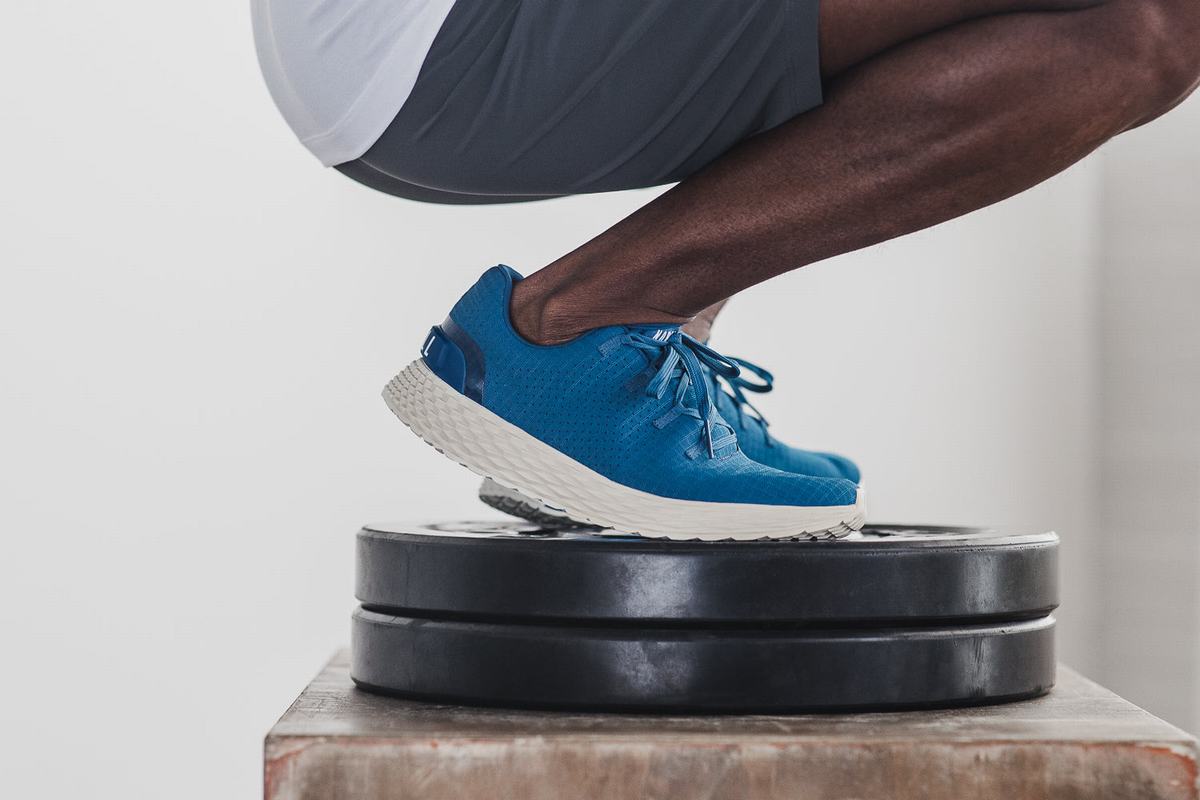 Chaussures Running Nobull Ripstop Runner Homme Azur Blanche | VS0168329