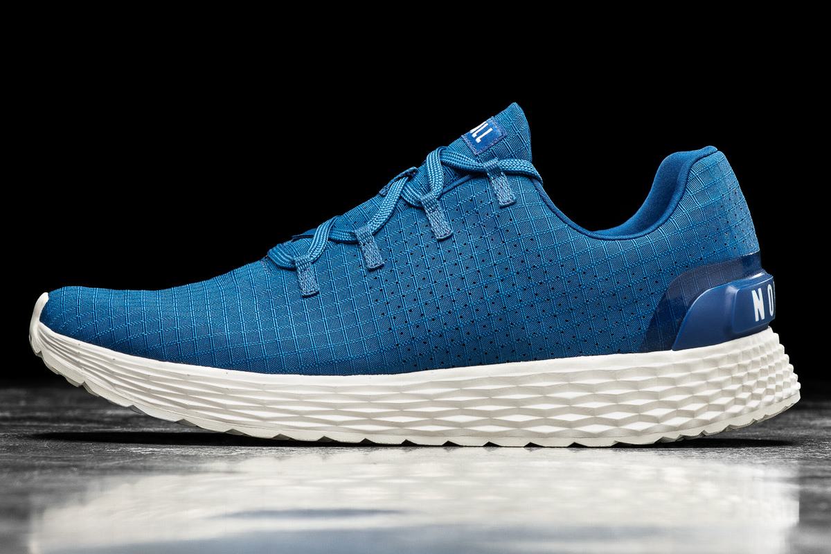 Chaussures Running Nobull Ripstop Runner Homme Azur Blanche | VS0168329