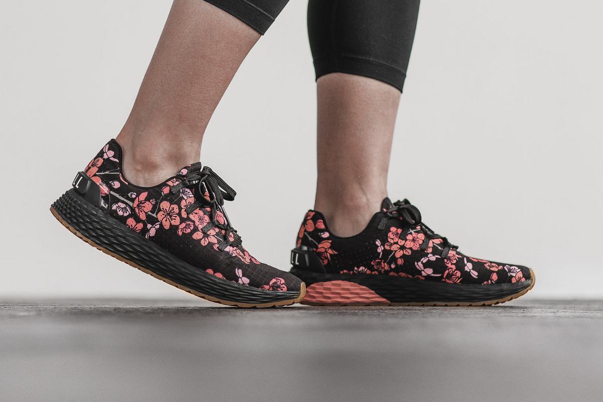 Chaussures Running Nobull Ripstop Runner Femme Noir Rose | ZB1347095