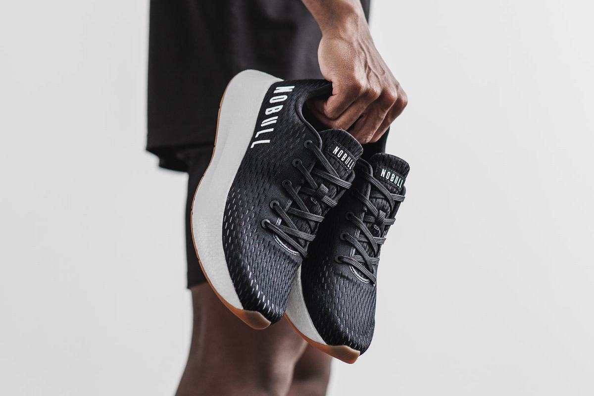 Chaussures Running Nobull Runner Homme Noir Blanche | HW9256031