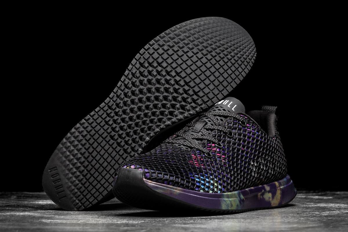 Chaussures Running Nobull Tie-Dye Mesh Runner Femme Violette Noir | BO5170493