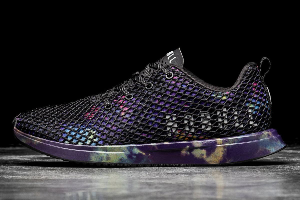 Chaussures Running Nobull Tie-Dye Mesh Runner Femme Violette Noir | BO5170493