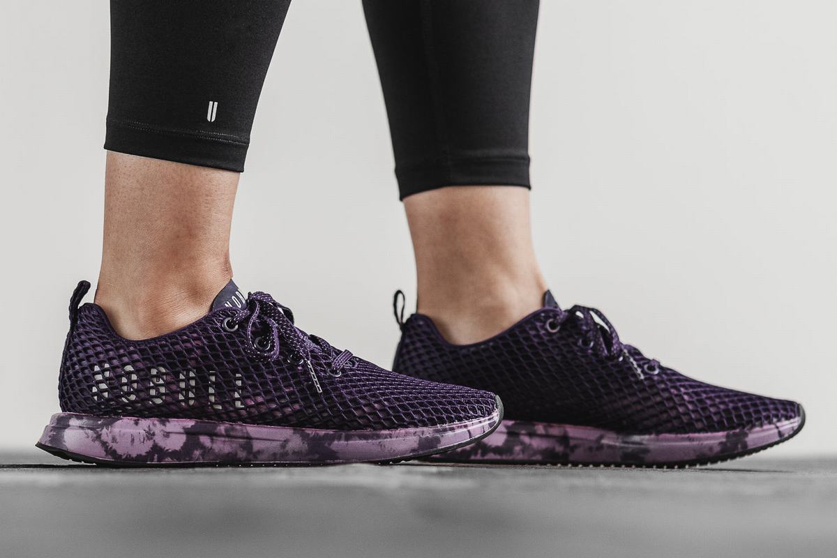Chaussures Running Nobull Tie-Dye Mesh Runner Femme Violette Foncé | KH2968543