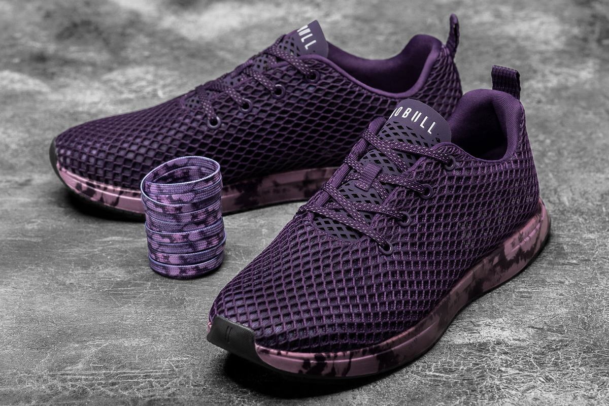 Chaussures Running Nobull Tie-Dye Mesh Runner Femme Violette Foncé | KH2968543