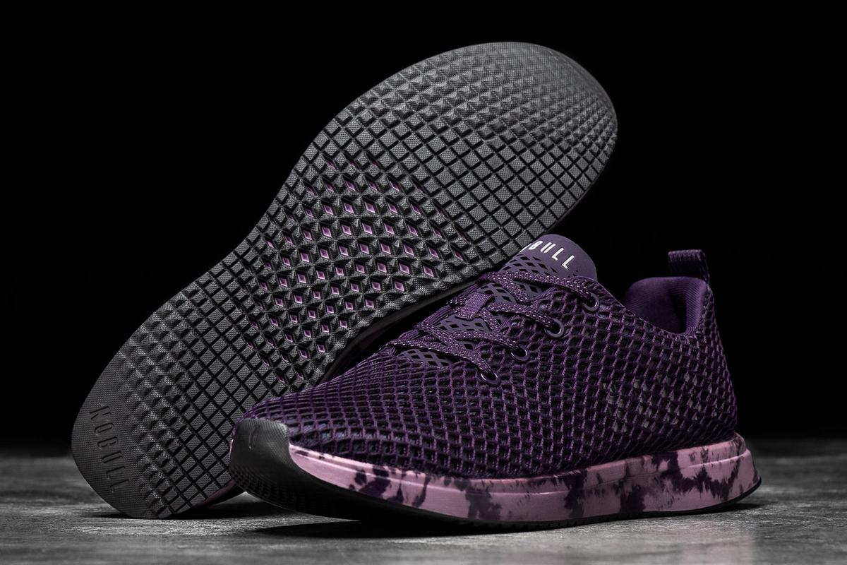 Chaussures Running Nobull Tie-Dye Mesh Runner Femme Violette Foncé | KH2968543