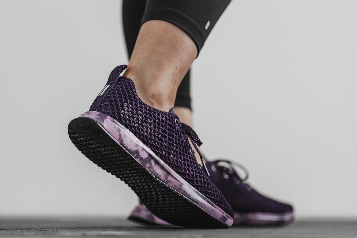 Chaussures Running Nobull Tie-Dye Mesh Runner Femme Violette Foncé | KH2968543