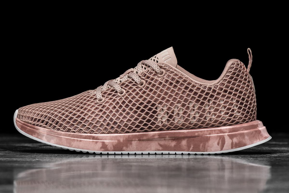 Chaussures Running Nobull Tie-Dye Mesh Runner Homme Rose | SV9614257