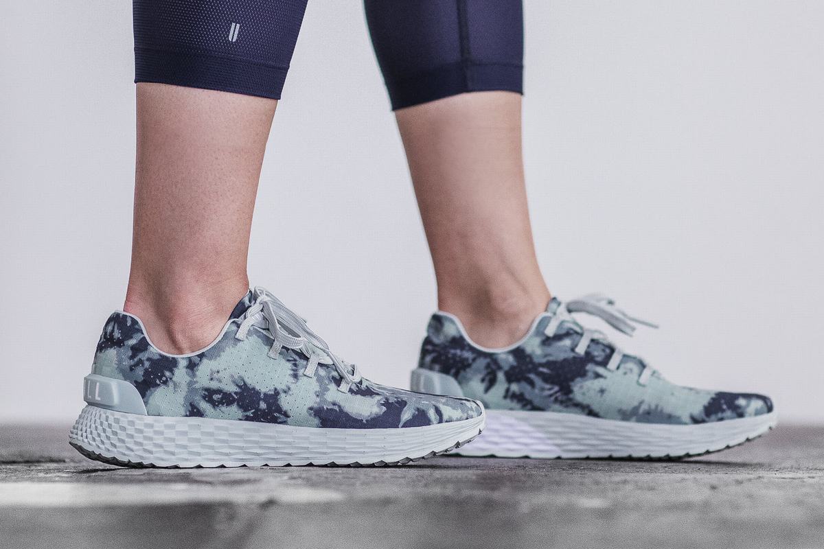 Chaussures Running Nobull Tie-Dye Ripstop Runner Femme Bleu Marine | AT2358976