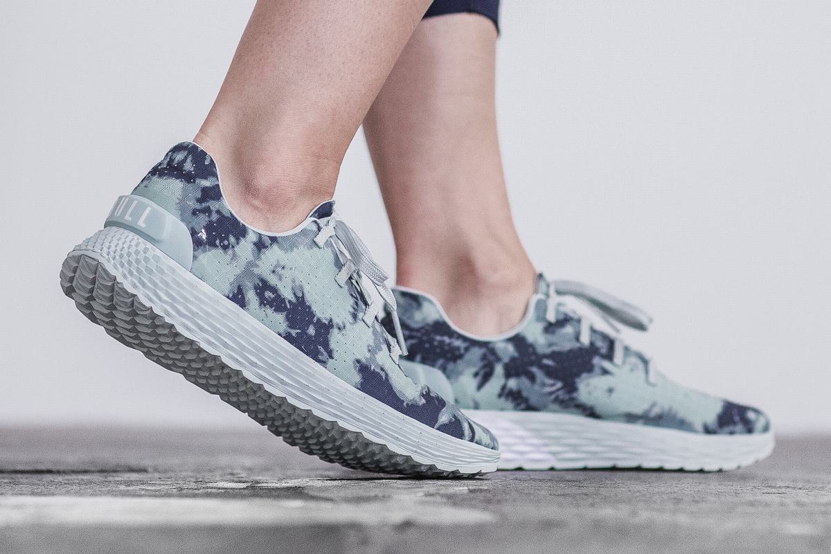 Chaussures Running Nobull Tie-Dye Ripstop Runner Femme Bleu Marine | AT2358976