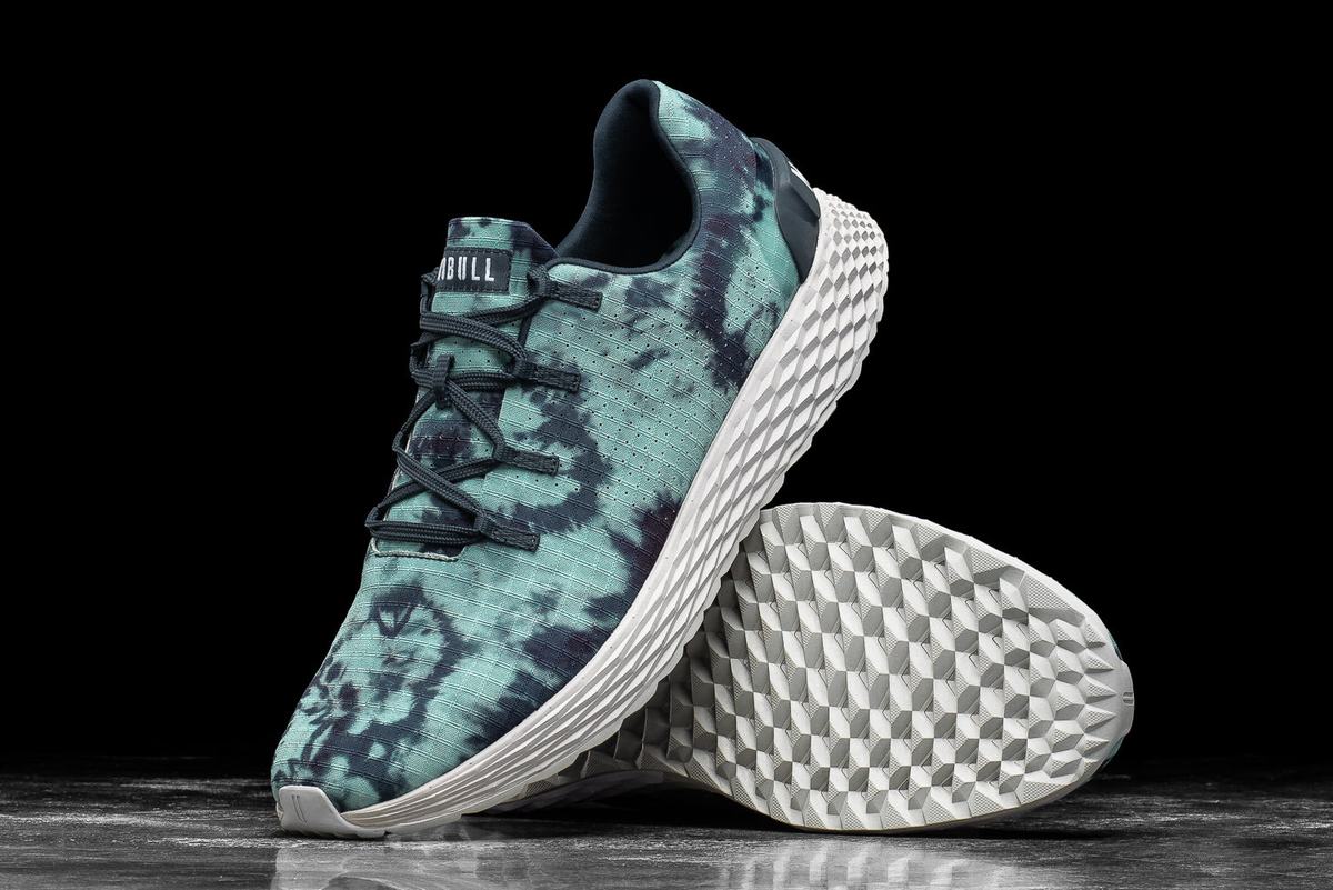 Chaussures Running Nobull Tie-Dye Ripstop Runner Homme Turquoise Clair | AU2316490