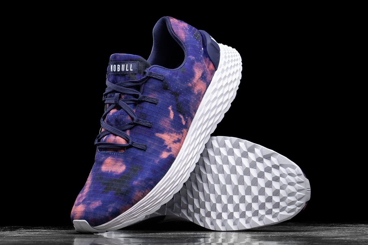 Chaussures Running Nobull Tie-Dye Ripstop Runner Homme Indigo Rose | LF7032695