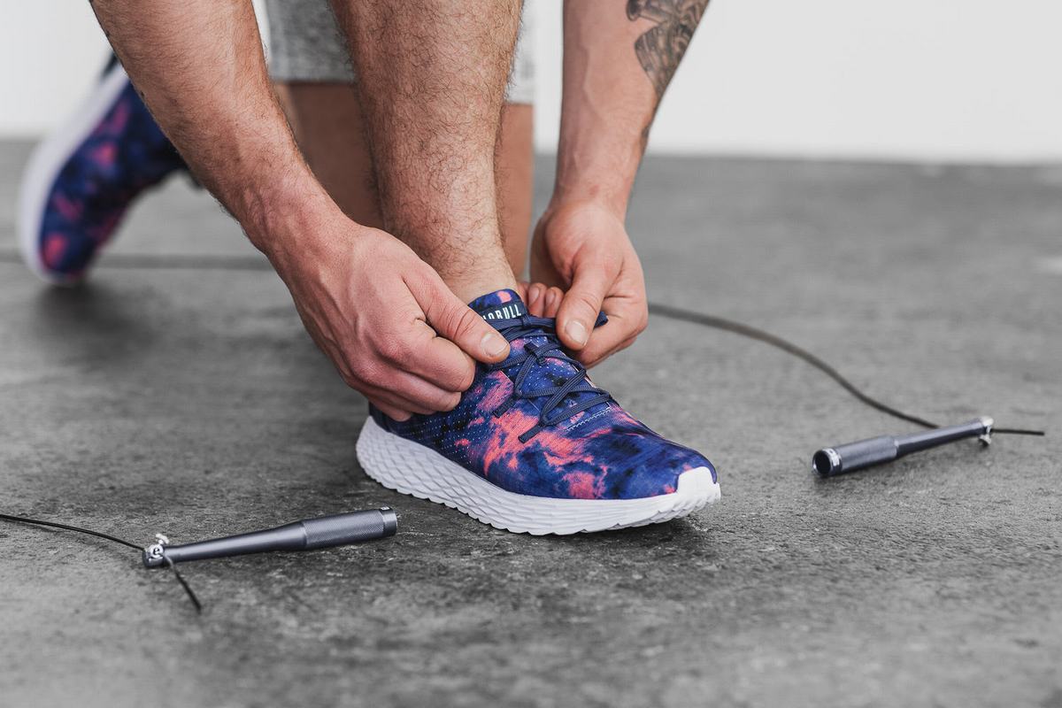 Chaussures Running Nobull Tie-Dye Ripstop Runner Homme Indigo Rose | LF7032695