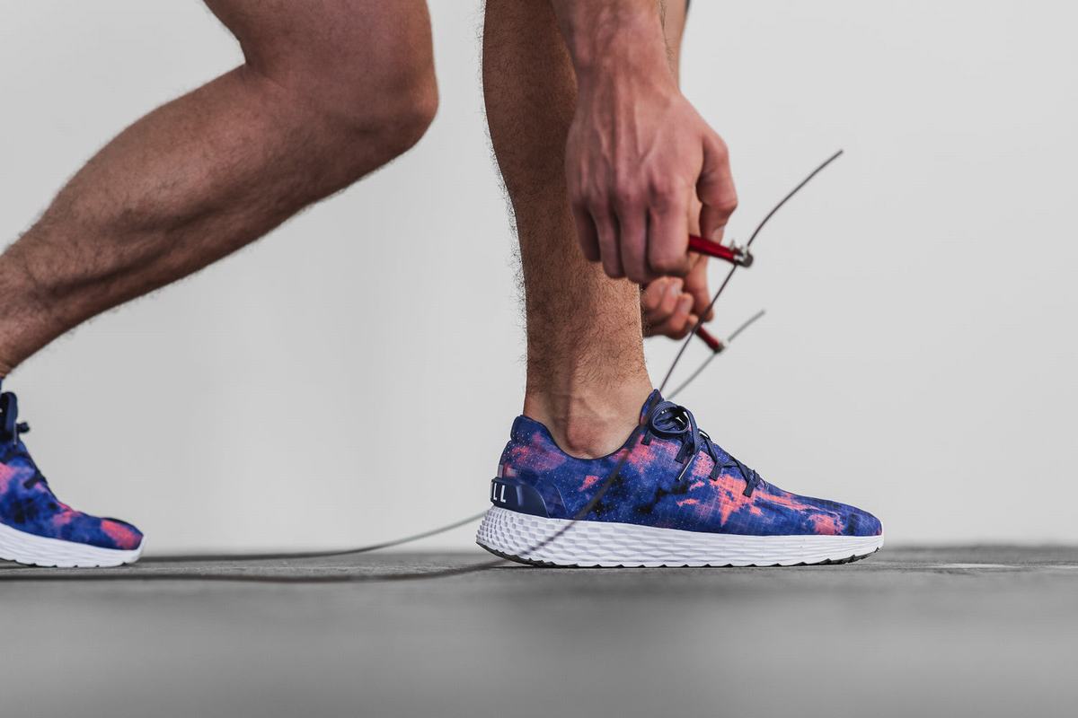 Chaussures Running Nobull Tie-Dye Ripstop Runner Homme Indigo Rose | LF7032695