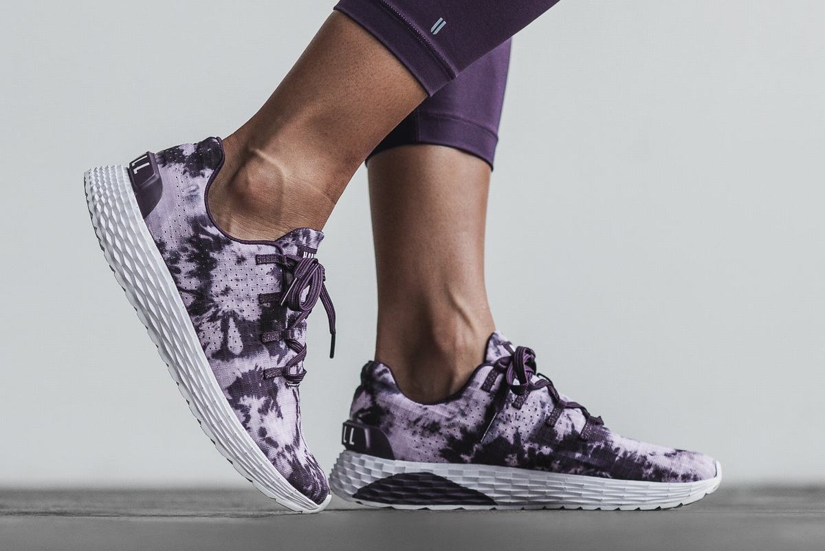 Chaussures Running Nobull Tie-Dye Ripstop Runner Femme Violette | WJ9576134