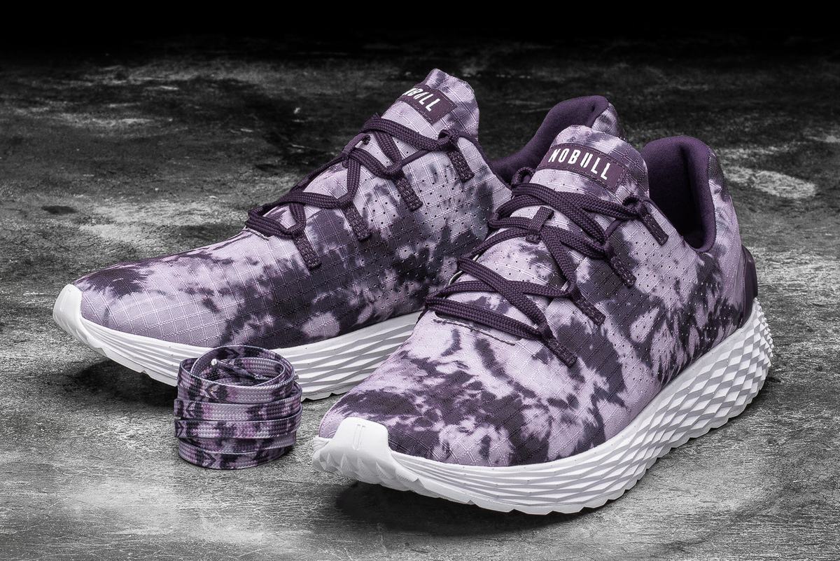 Chaussures Running Nobull Tie-Dye Ripstop Runner Femme Violette | WJ9576134