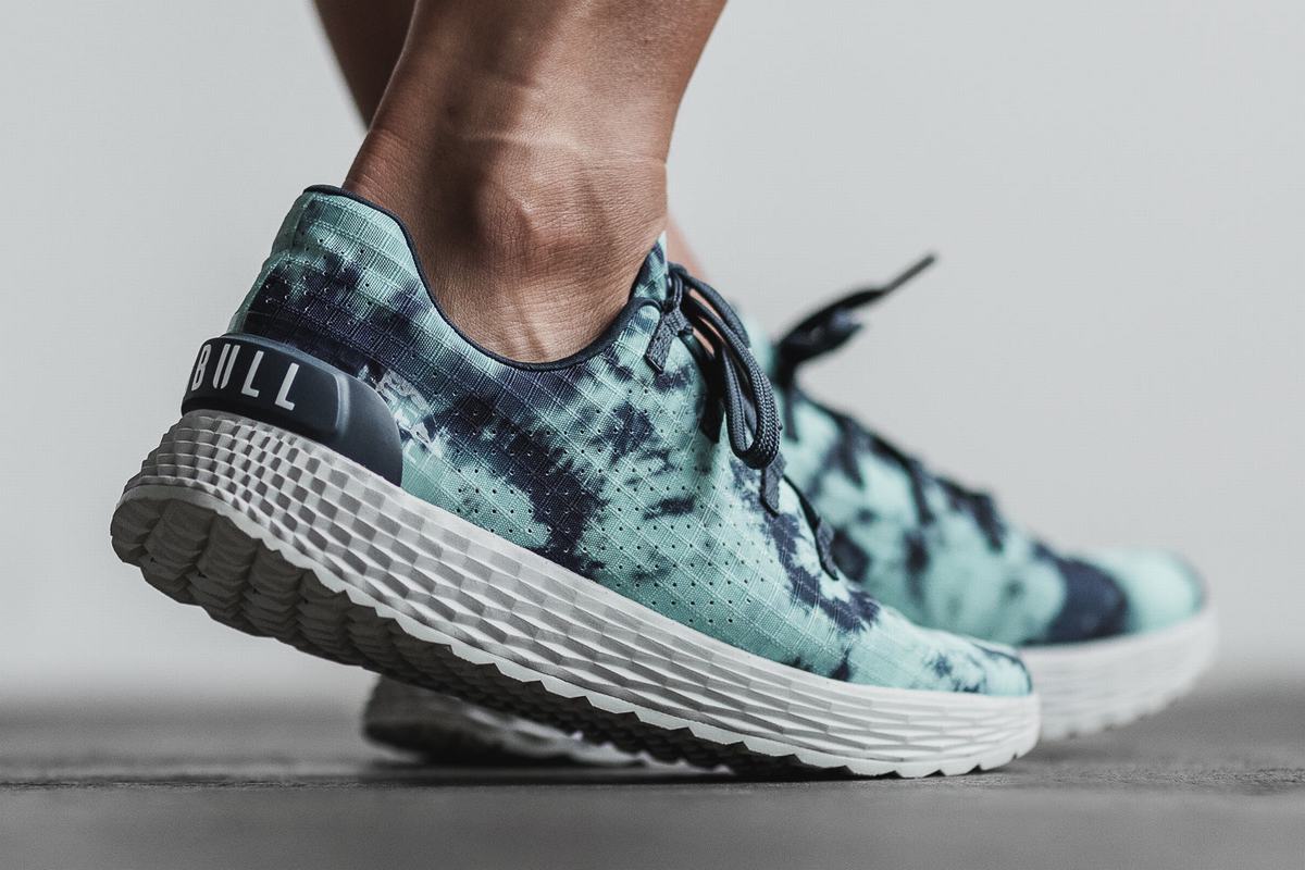 Chaussures Running Nobull Tie-Dye Ripstop Runner Femme Turquoise Clair | YE2786159