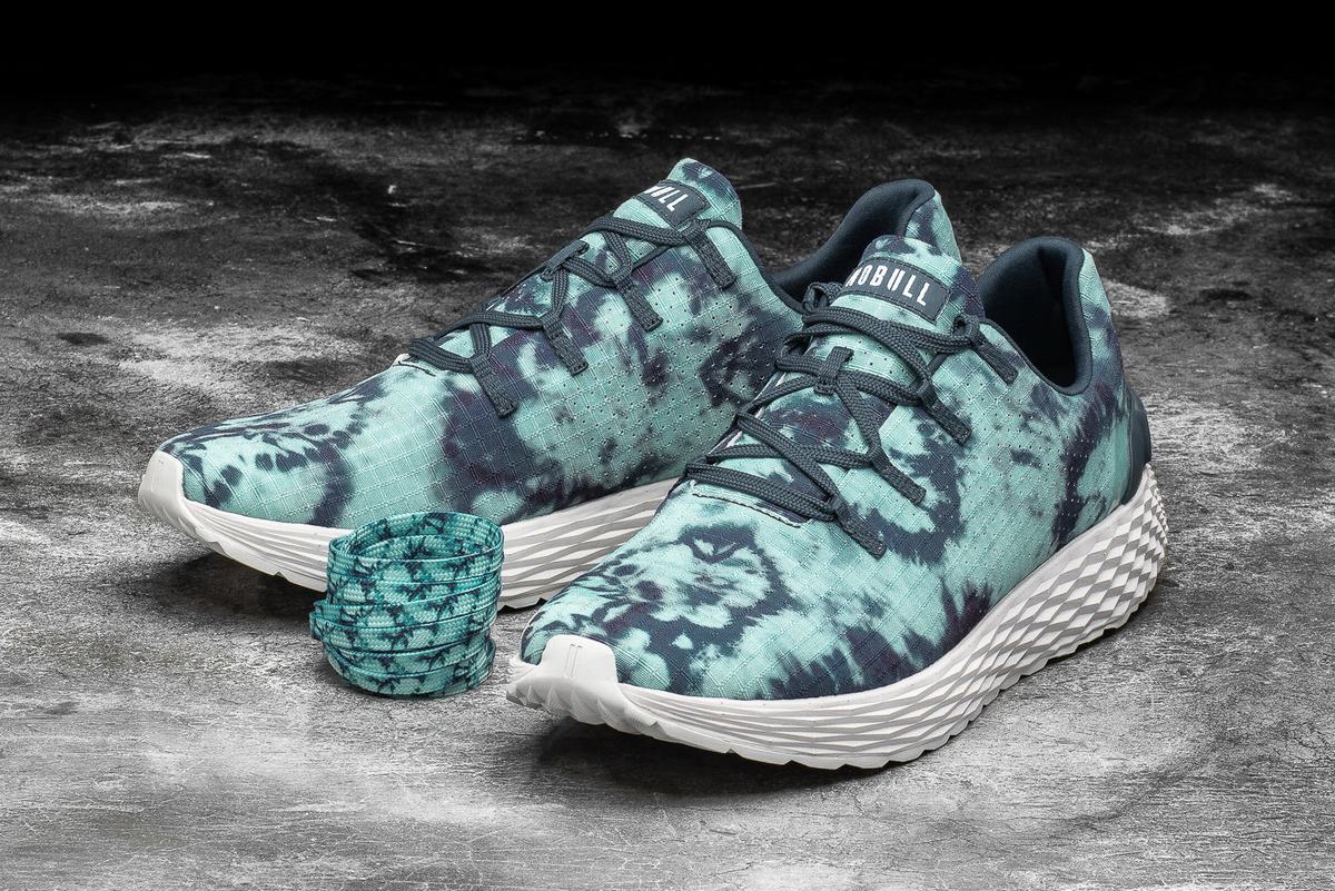 Chaussures Running Nobull Tie-Dye Ripstop Runner Femme Turquoise Clair | YE2786159